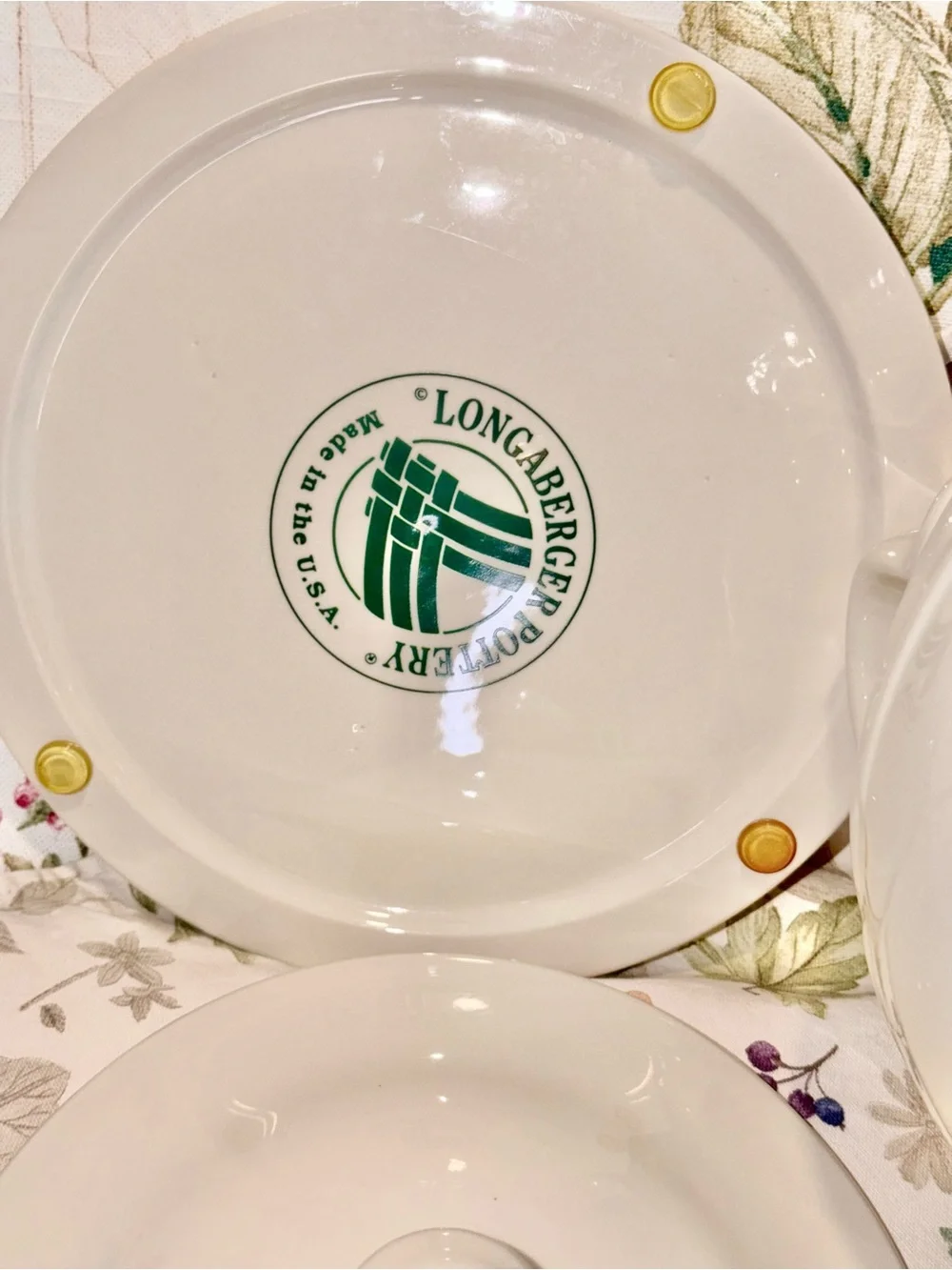 Longaberger Vintage Ceramic Soup Tureen Set
